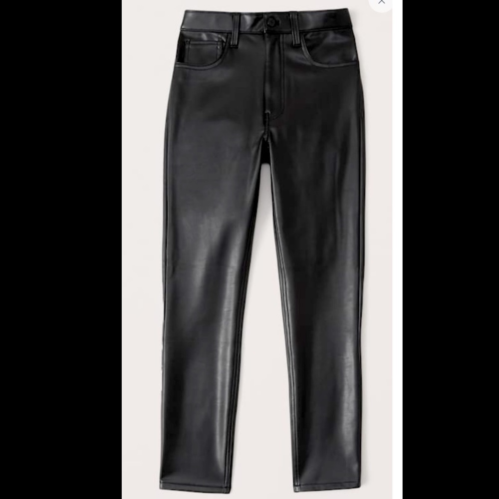 Abercrombie Vegan Leather Skinny Pants
